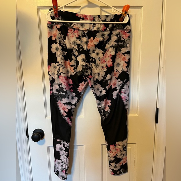 Floral Jockey Workout Pants, Size XL - Picture 2 of 5